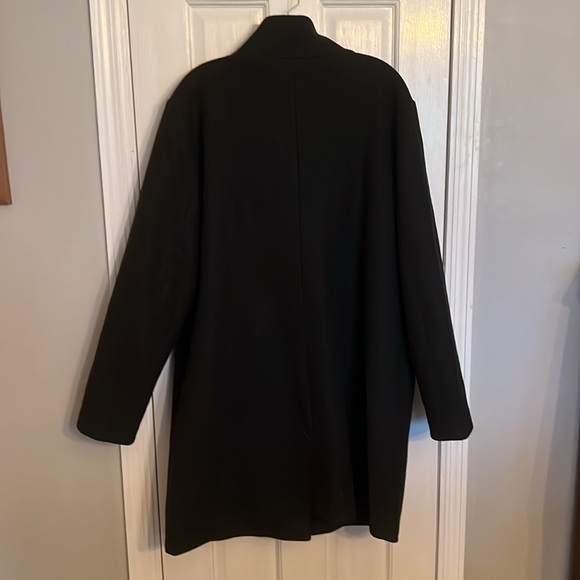 Women’s black dress coat EUC XL - Picture 6 of 9